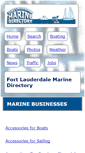 Mobile Screenshot of fort-lauderdale-marine-directory.com